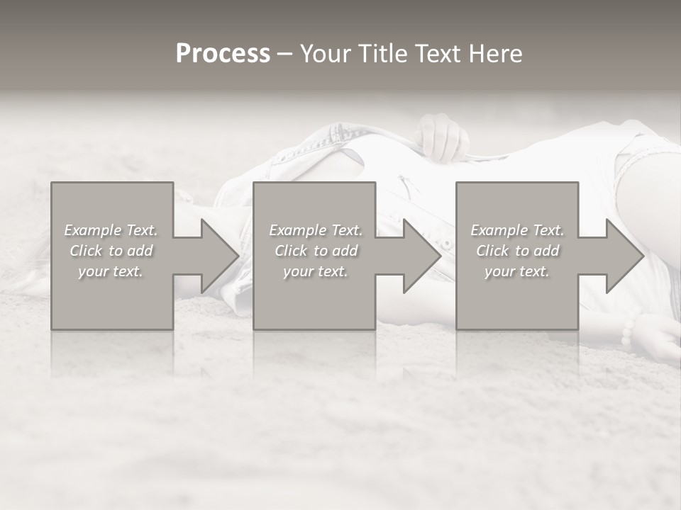 A Woman Laying In The Sand With Her Eyes Closed PowerPoint Template