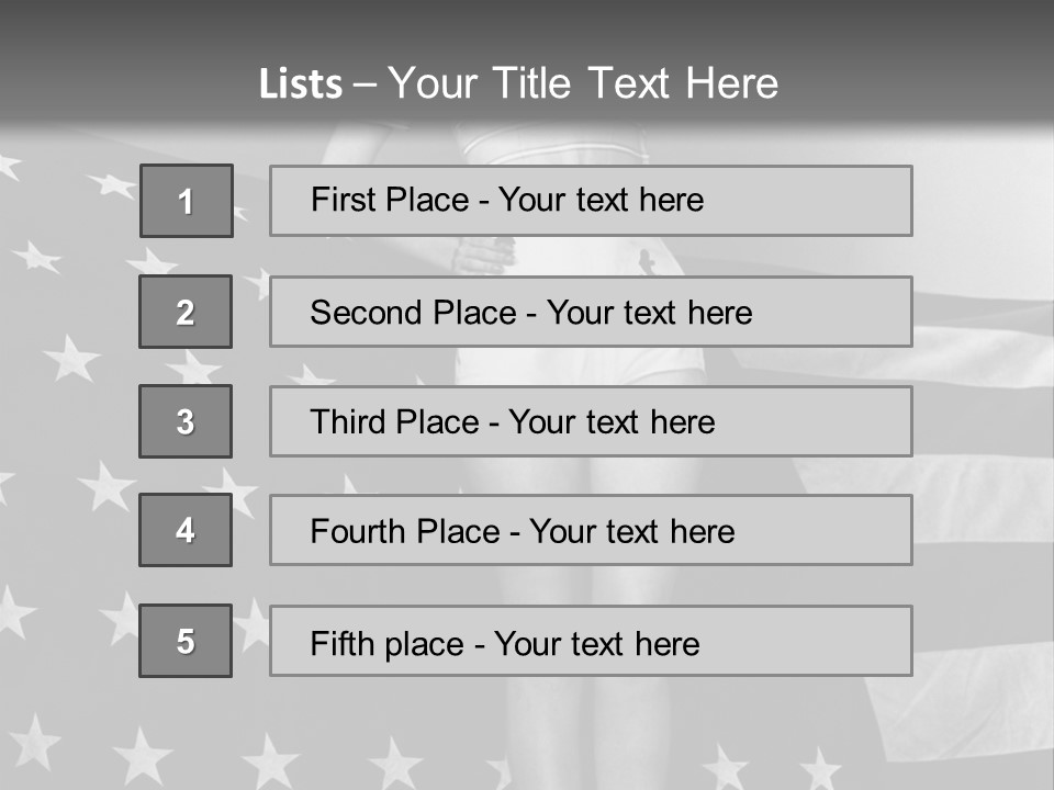 Female Usa Music PowerPoint Template