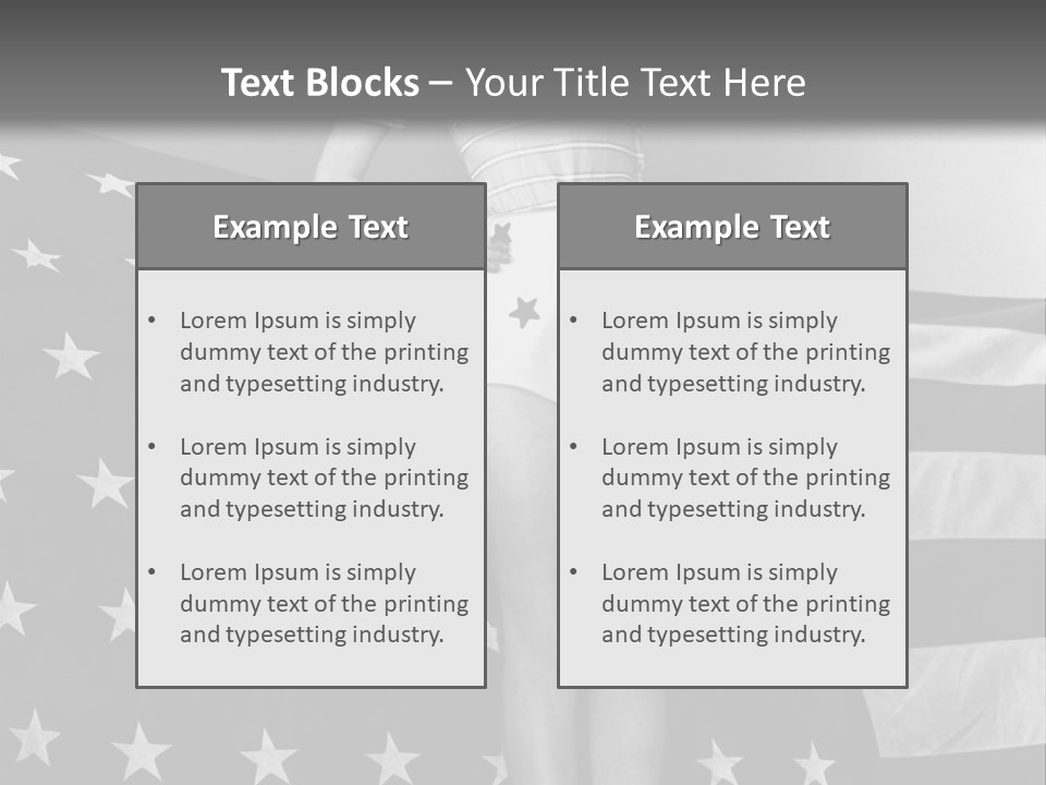 Female Usa Music PowerPoint Template