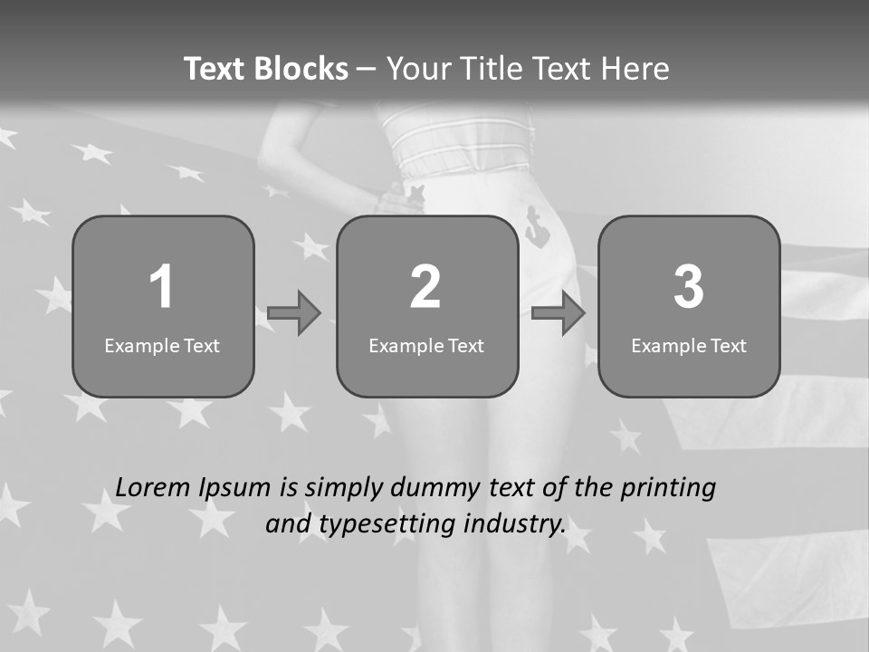 Female Usa Music PowerPoint Template