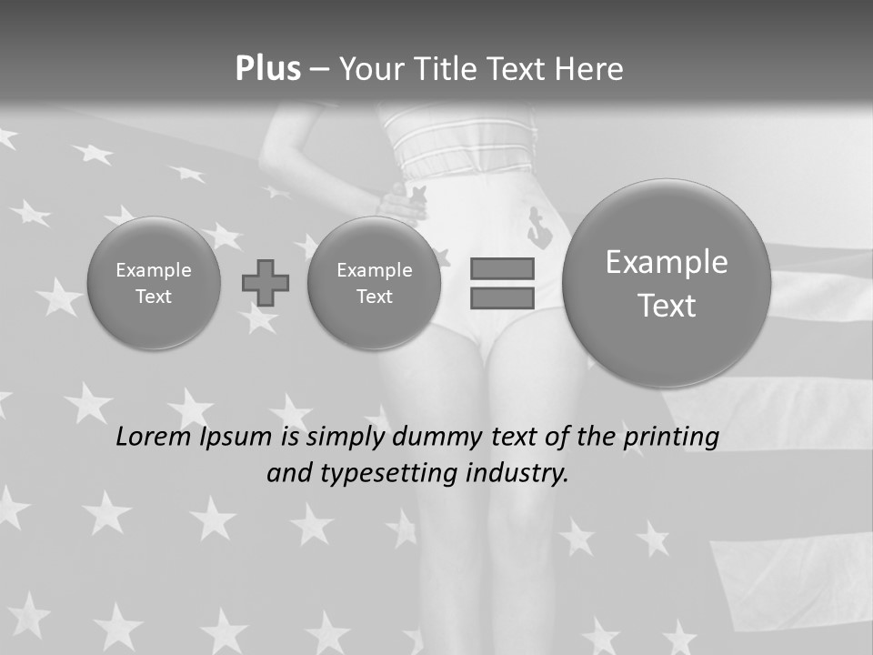 Female Usa Music PowerPoint Template