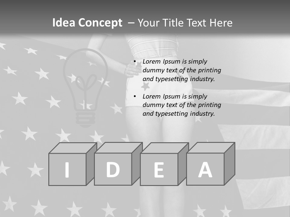 Female Usa Music PowerPoint Template