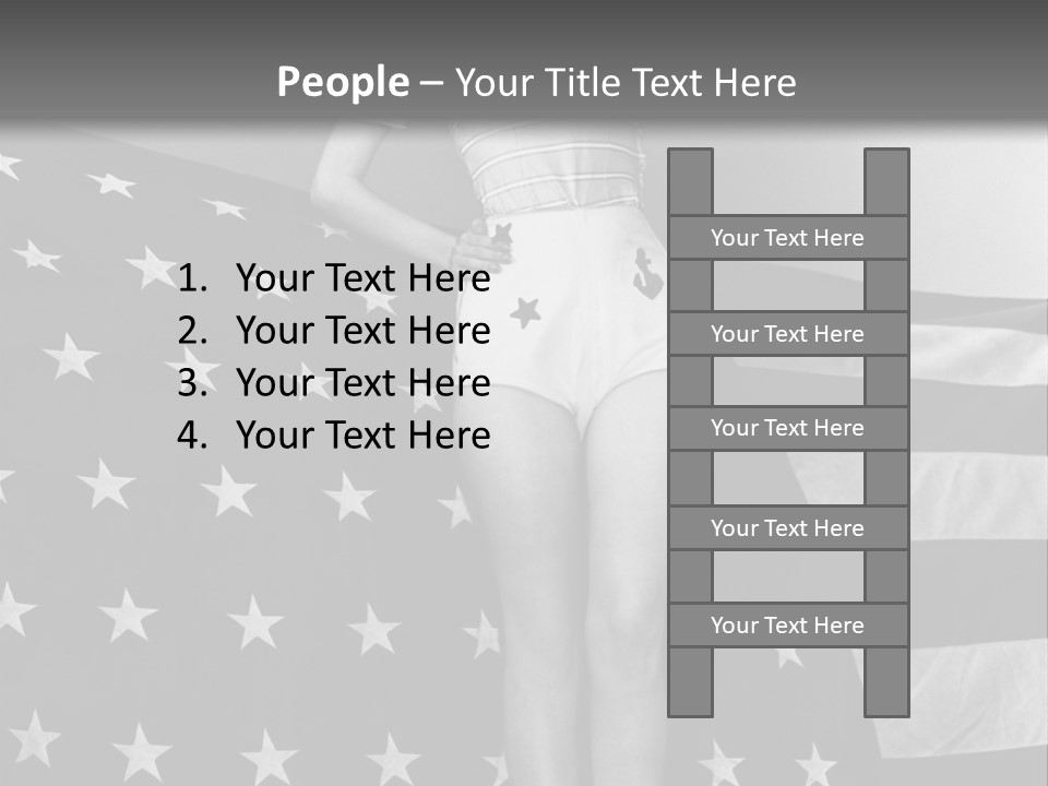 Female Usa Music PowerPoint Template
