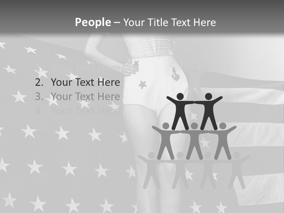 Female Usa Music PowerPoint Template