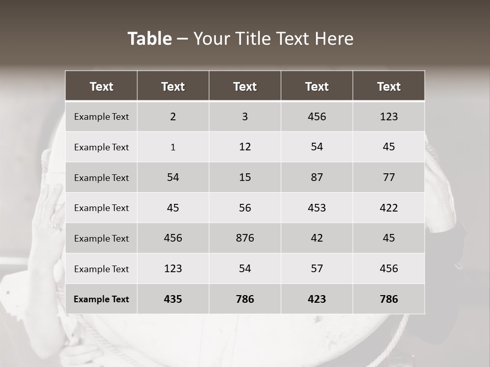 Equipment Headshot Holes PowerPoint Template