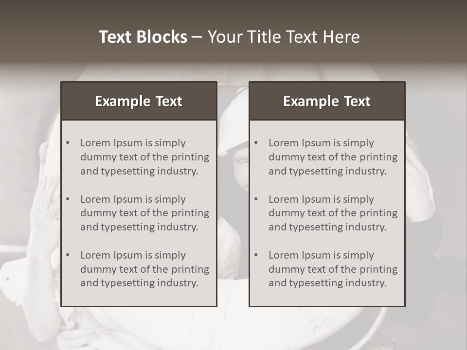 Equipment Headshot Holes PowerPoint Template