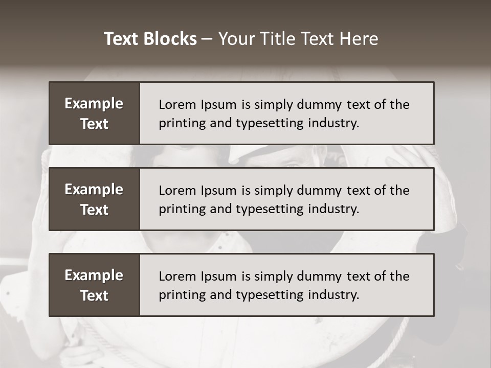 Equipment Headshot Holes PowerPoint Template
