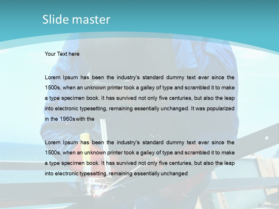 Metalwork Technical Skilled PowerPoint Template