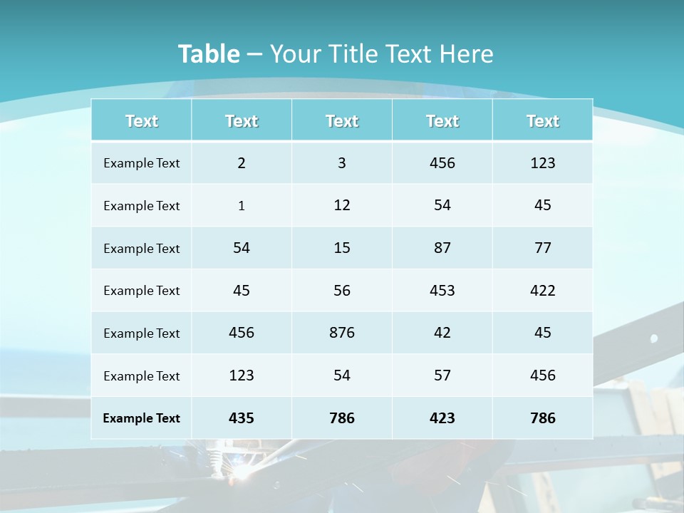 Metalwork Technical Skilled PowerPoint Template