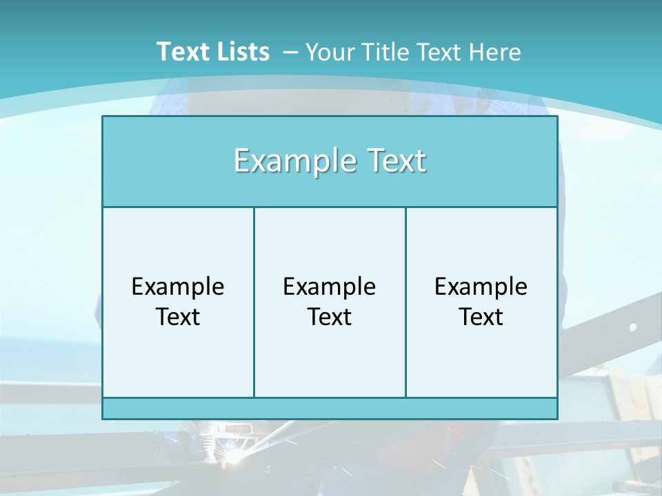 Metalwork Technical Skilled PowerPoint Template