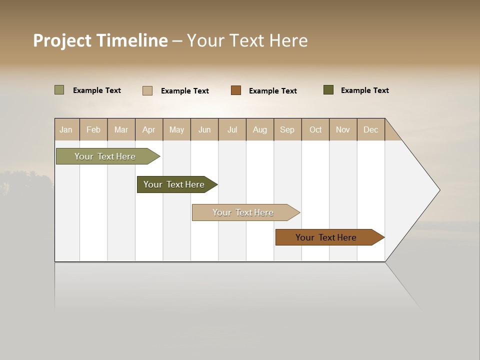 Sand Beach White PowerPoint Template