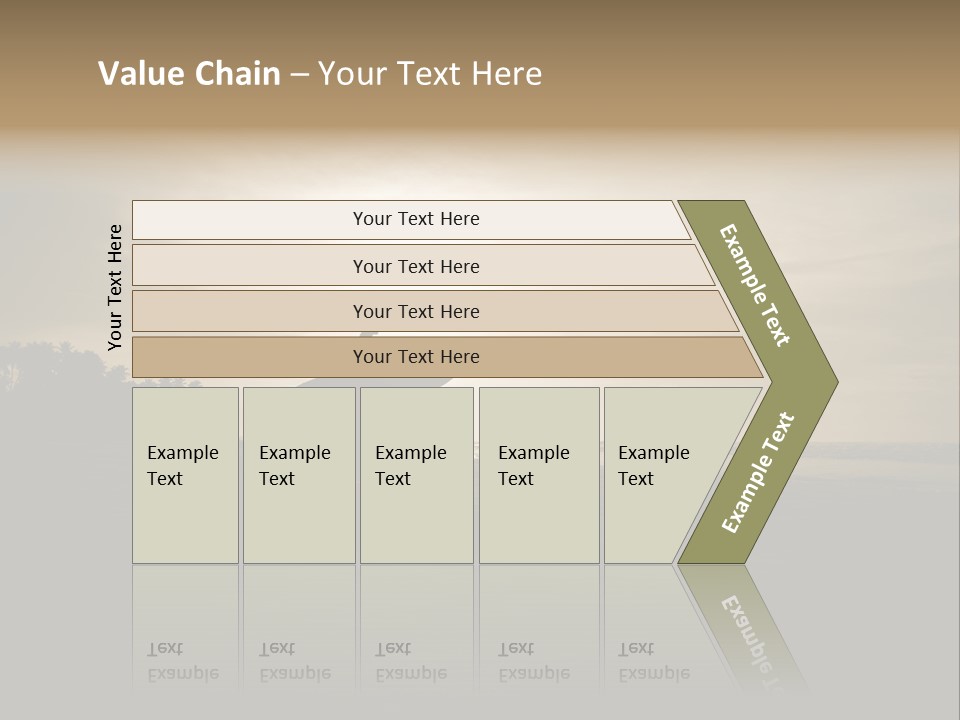 Sand Beach White PowerPoint Template