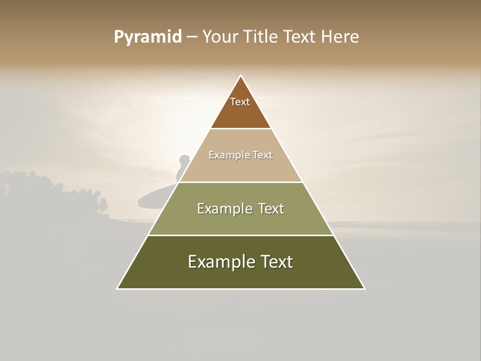 Sand Beach White PowerPoint Template