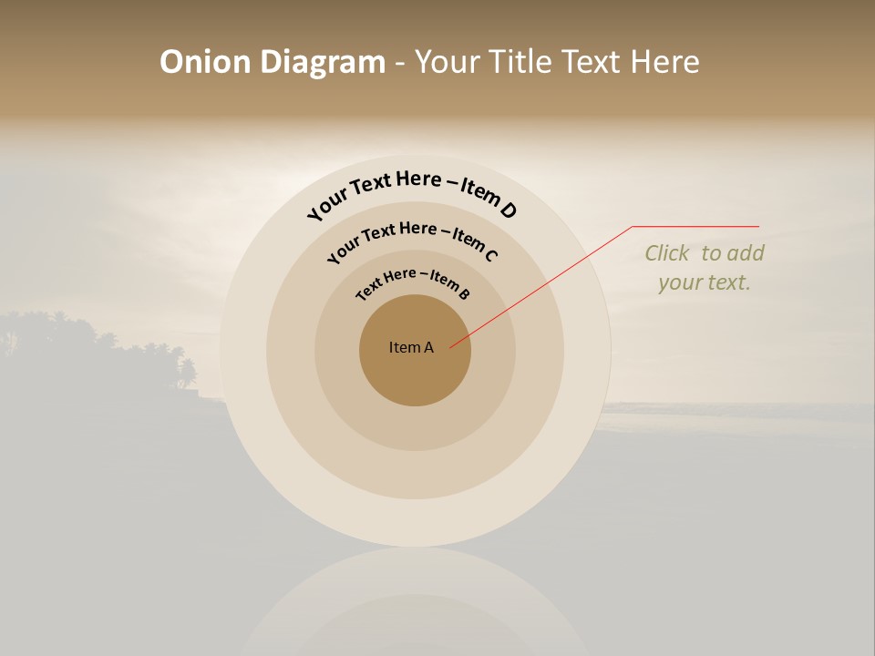 Sand Beach White PowerPoint Template