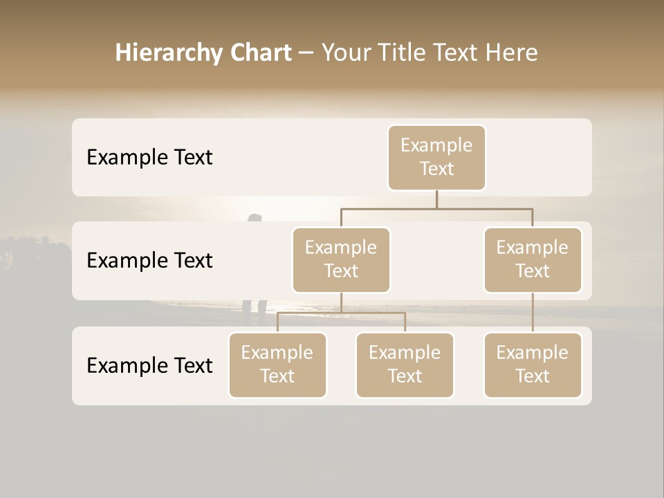 Sand Beach White PowerPoint Template