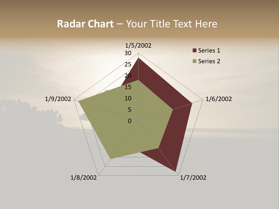Sand Beach White PowerPoint Template