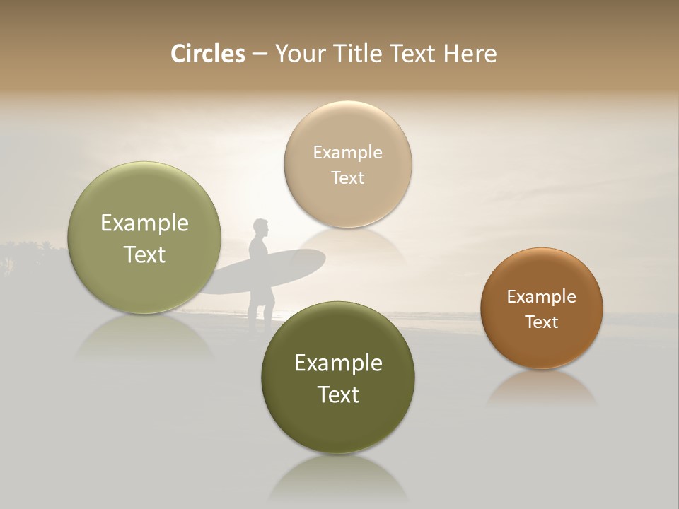 Sand Beach White PowerPoint Template