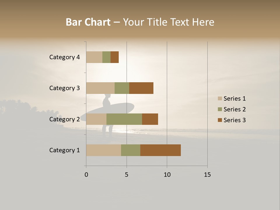 Sand Beach White PowerPoint Template