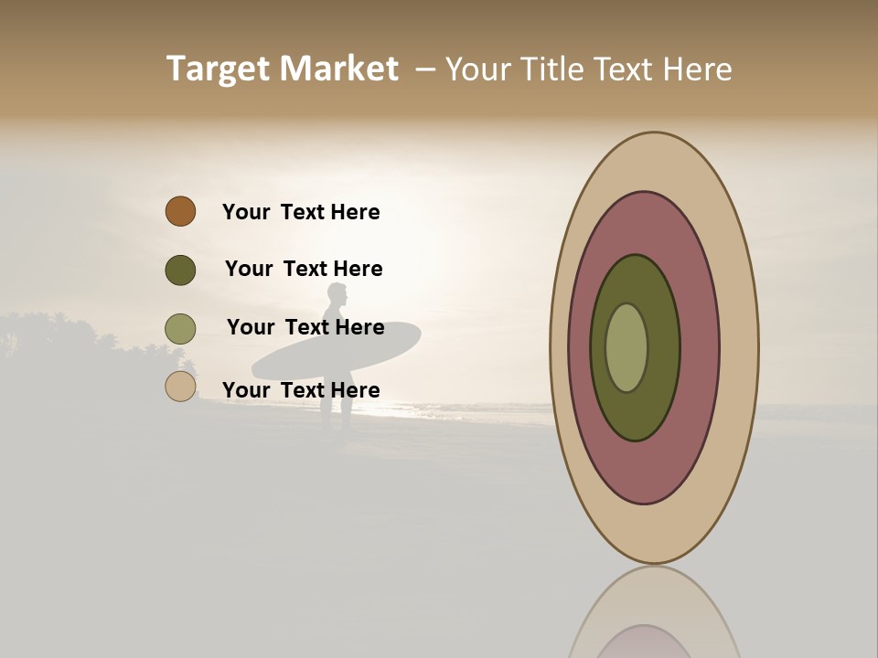 Sand Beach White PowerPoint Template