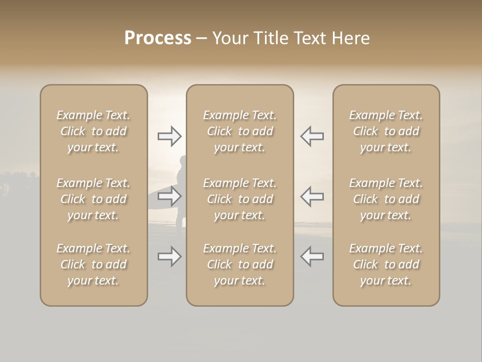 Sand Beach White PowerPoint Template