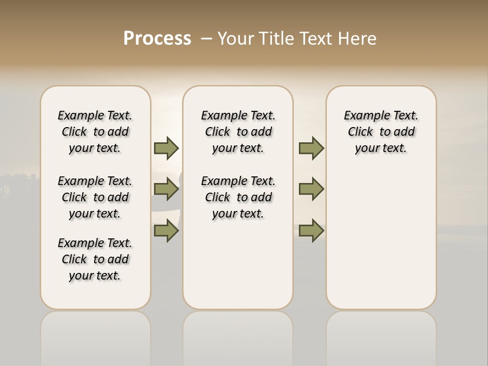 Sand Beach White PowerPoint Template
