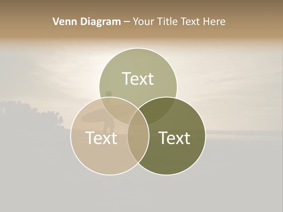 Sand Beach White PowerPoint Template