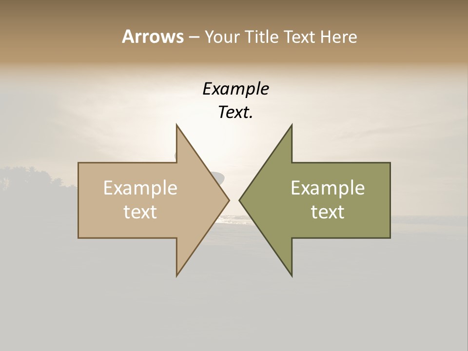 Sand Beach White PowerPoint Template