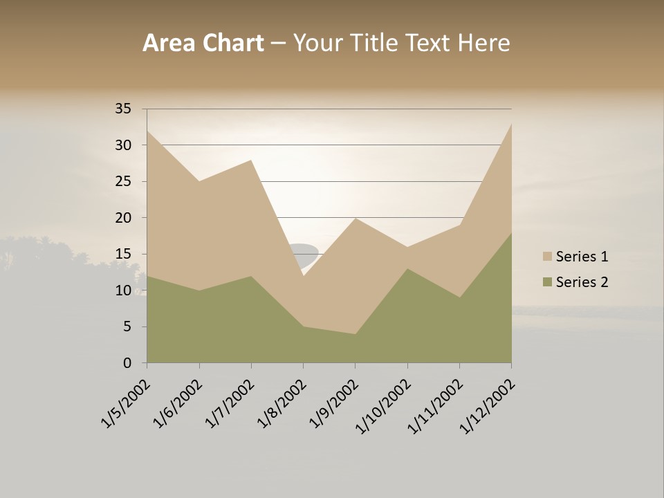 Sand Beach White PowerPoint Template