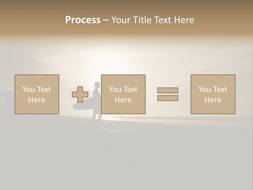 Sand Beach White PowerPoint Template