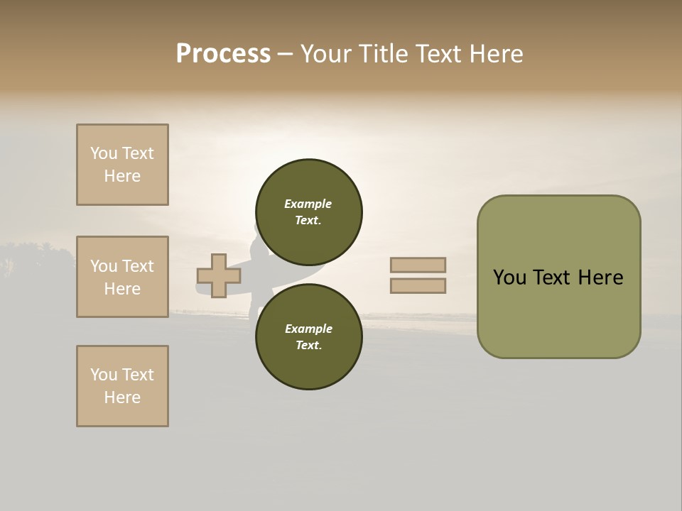 Sand Beach White PowerPoint Template