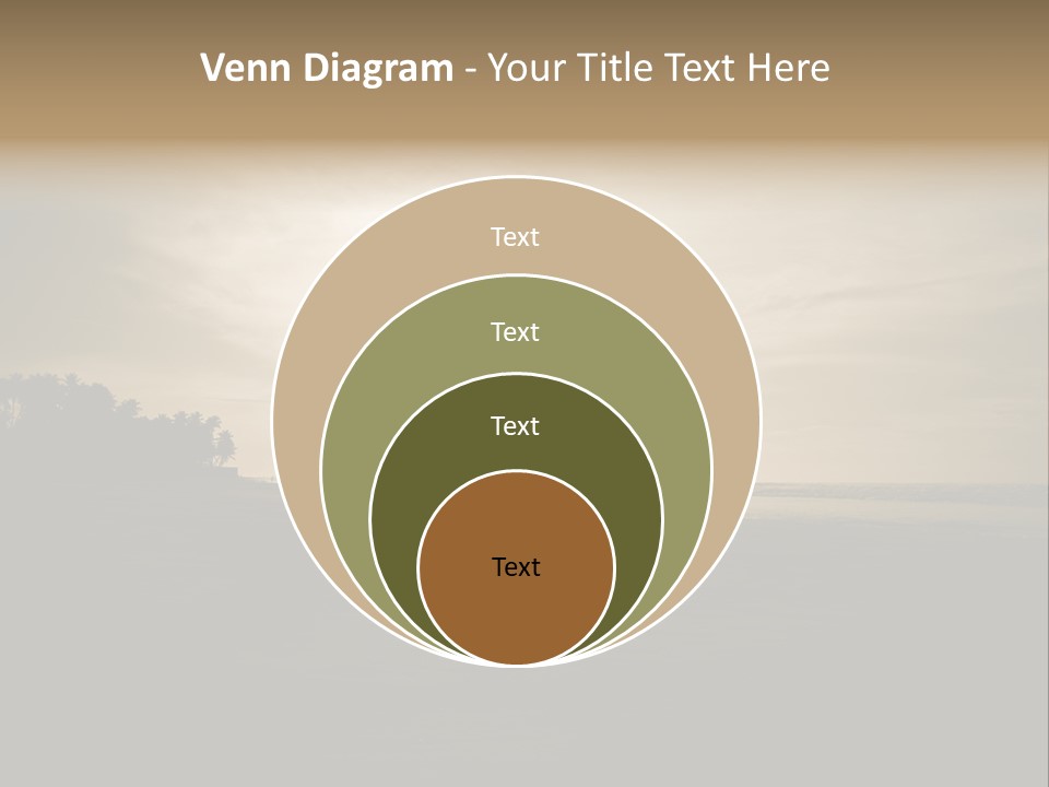 Sand Beach White PowerPoint Template