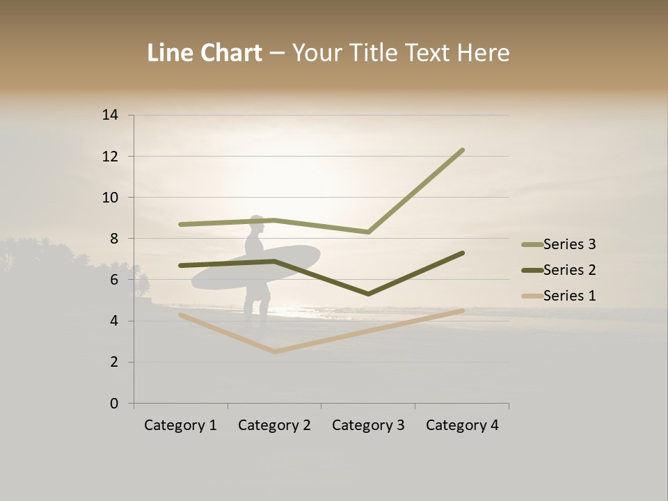 Sand Beach White PowerPoint Template