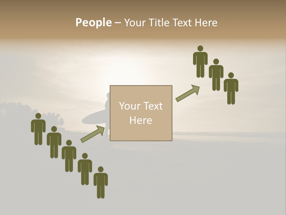 Sand Beach White PowerPoint Template