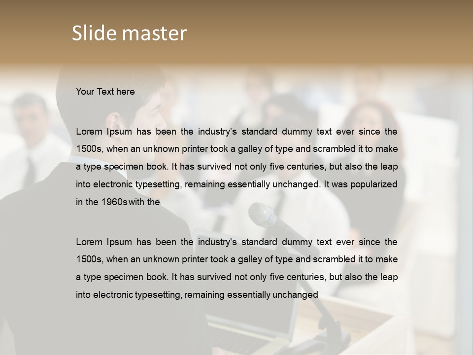 Corporate Executive People PowerPoint Template