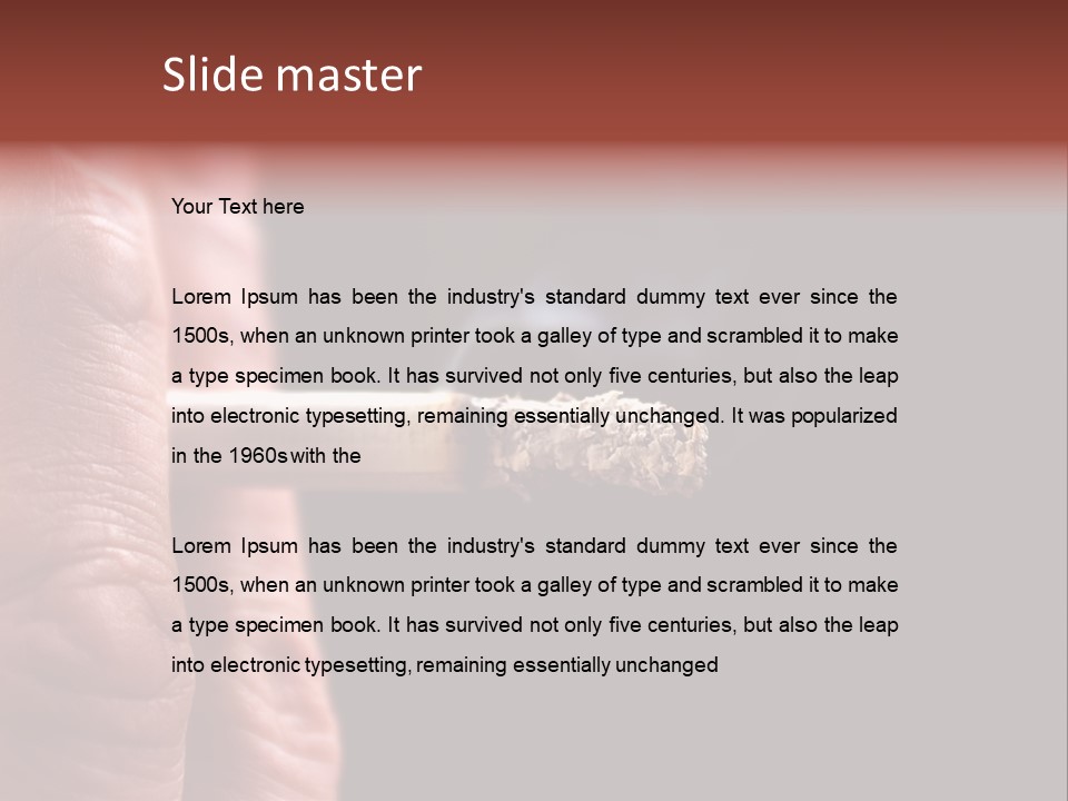 Cool Cancer Fingers PowerPoint Template