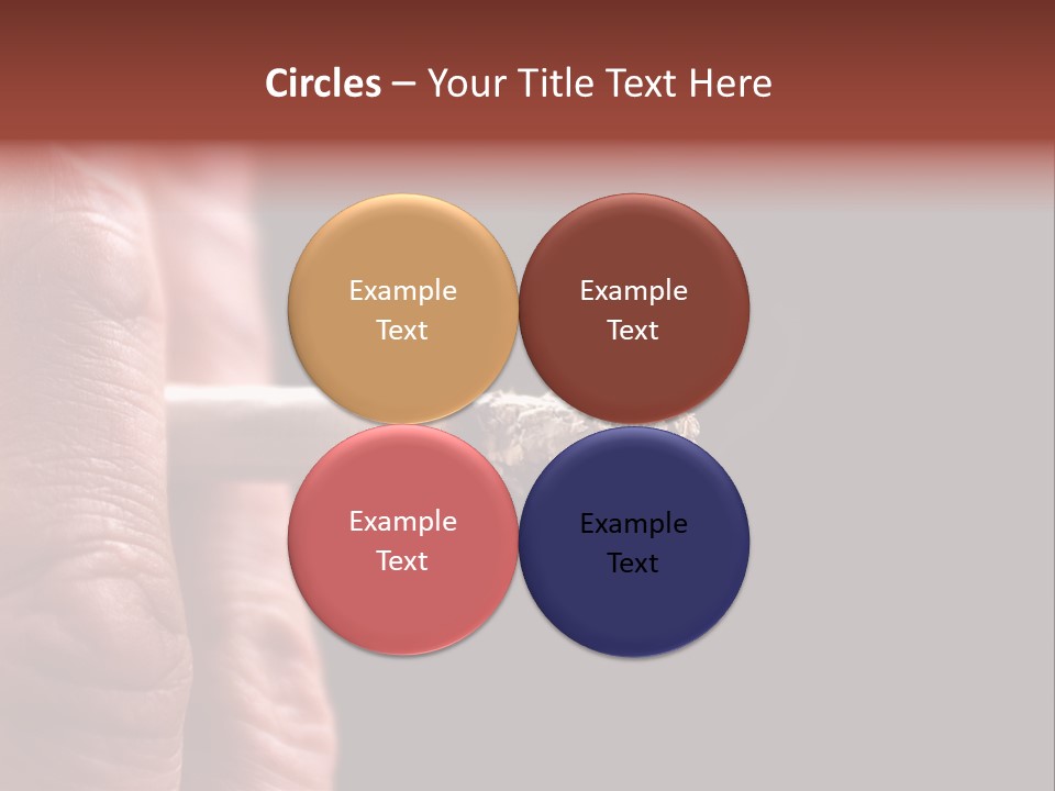 Cool Cancer Fingers PowerPoint Template