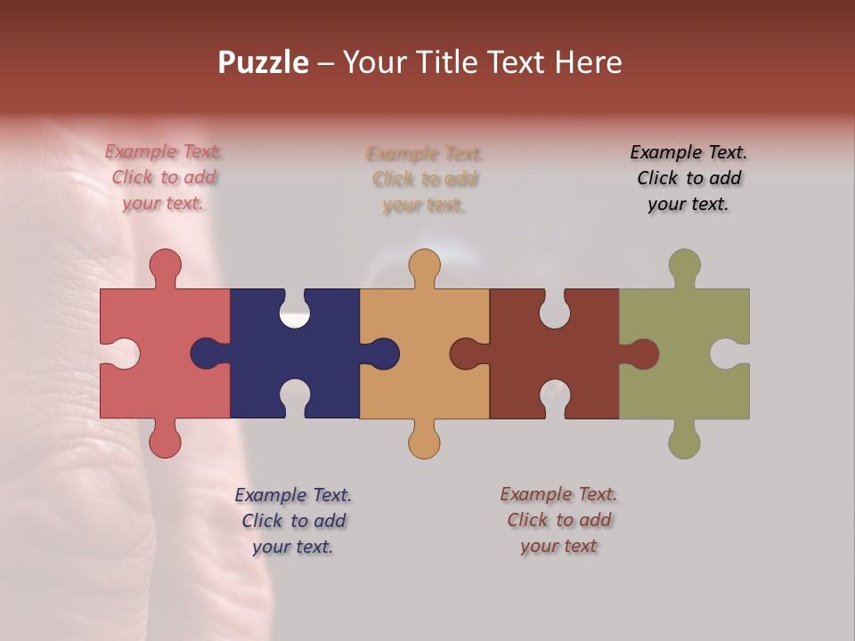 Cool Cancer Fingers PowerPoint Template