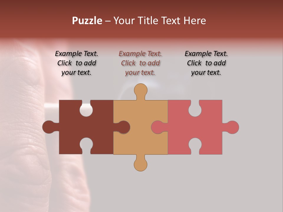 Cool Cancer Fingers PowerPoint Template