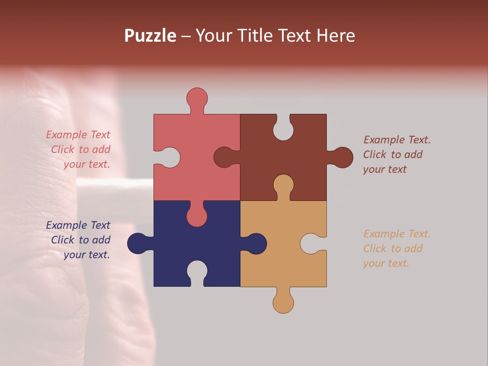 Cool Cancer Fingers PowerPoint Template