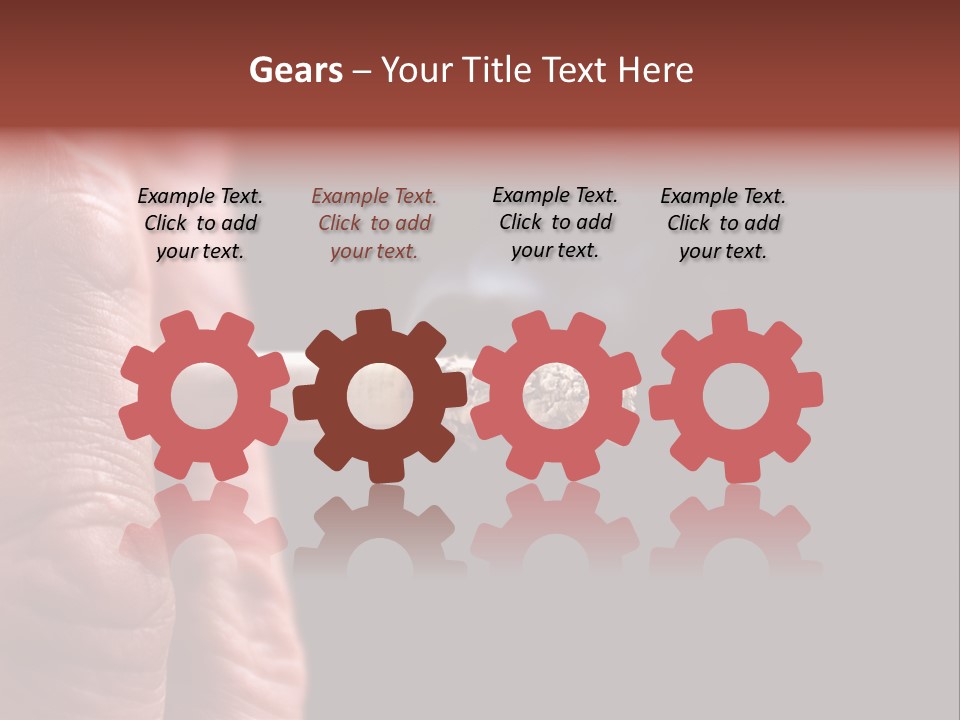 Cool Cancer Fingers PowerPoint Template