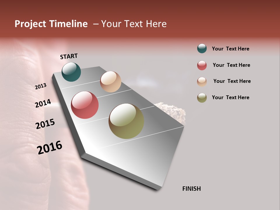 Cool Cancer Fingers PowerPoint Template