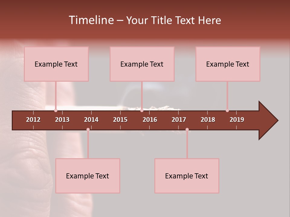 Cool Cancer Fingers PowerPoint Template