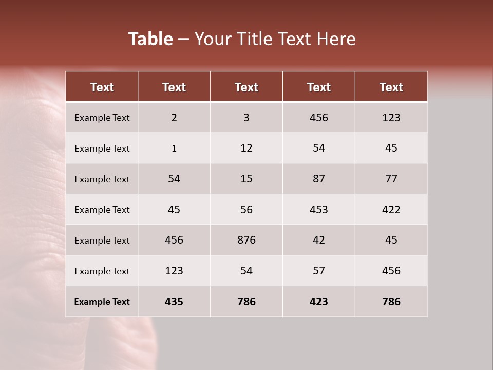 Cool Cancer Fingers PowerPoint Template
