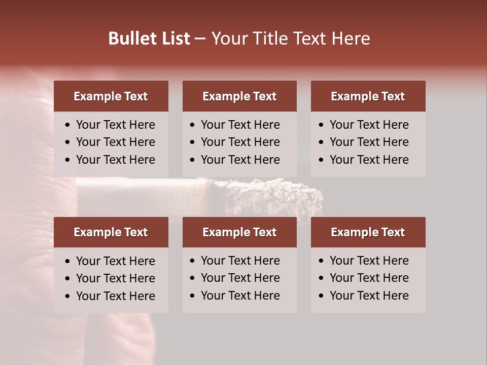 Cool Cancer Fingers PowerPoint Template