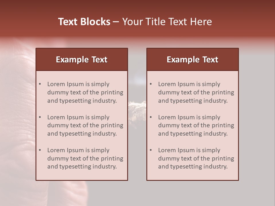 Cool Cancer Fingers PowerPoint Template