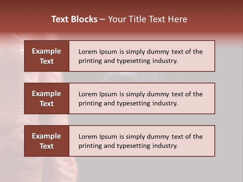 Cool Cancer Fingers PowerPoint Template
