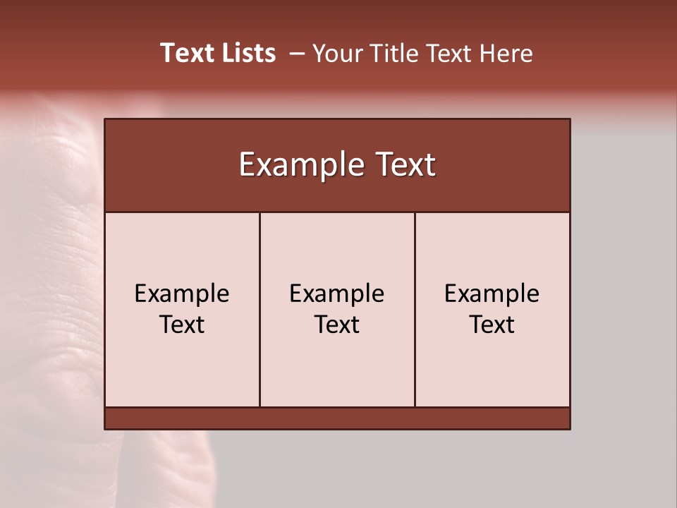 Cool Cancer Fingers PowerPoint Template
