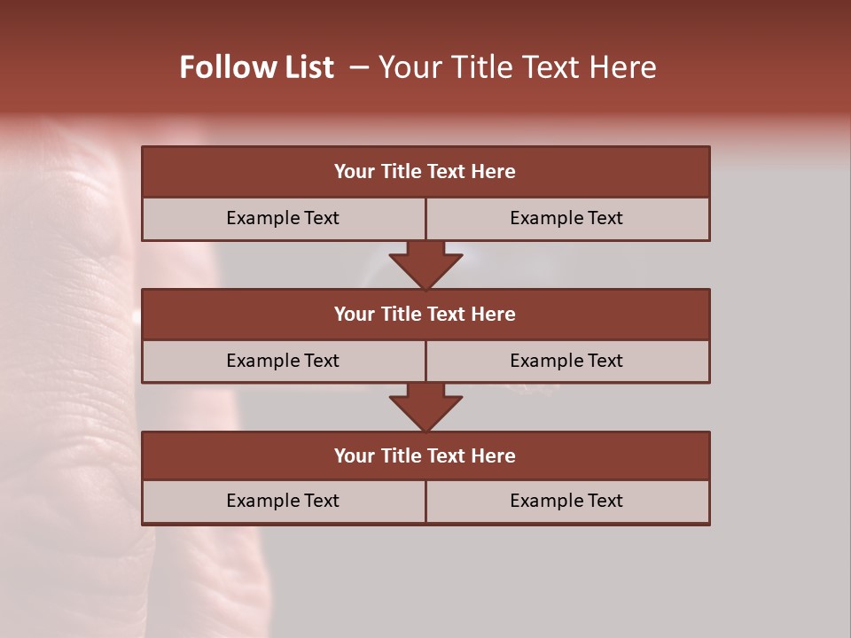 Cool Cancer Fingers PowerPoint Template