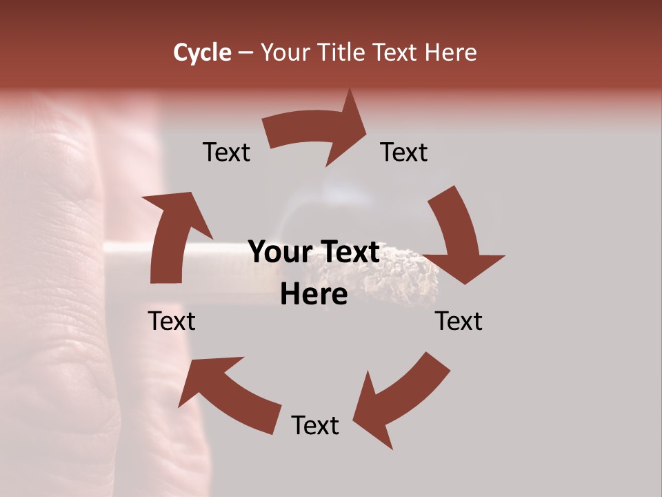 Cool Cancer Fingers PowerPoint Template