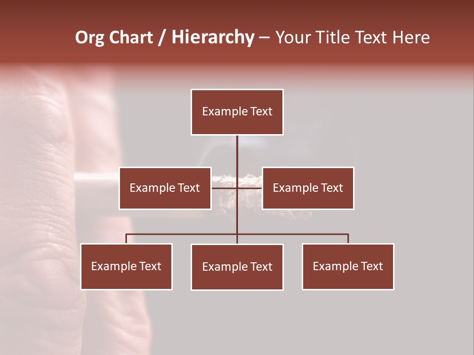Cool Cancer Fingers PowerPoint Template